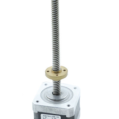 شراء 42MM نيما 17 محرك متدرج المحرك الخطي مايكرو DC 3V 4.3 كجم سم Tr8x4 P2 online manufacture